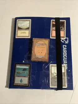 VINTAGE Magic The Gathering Card Collection Lot of 400+ With Card Guard Binder - Image 1