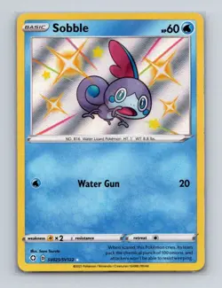 Sobble SV025 2021 Pokemon Shining Fates Shiny Vault Holo Rare Card NM+ - Image 1