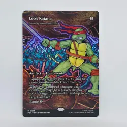 Leos Katana M 0018 Mythic Magic the Gathering TMNT (FOIL) - Image 1