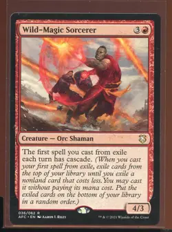 Wild-Magic Sorcerer Rare NM- Forgotten Realms Commander Magic the Gathering MTG - Image 1