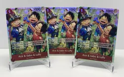 Ace & Sabo & Luffy OP13-007 Carrying On His Will Foil 3x - Image 1