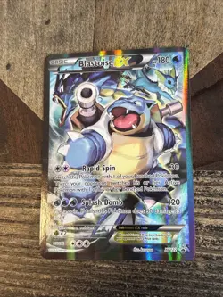 Pokemon TCG Card - Blastoise EX XY122 Black Star Promo Full Art XY Holo - VLP - Image 1