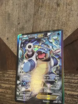 Pokemon TCG Card - Blastoise EX XY122 Black Star Promo Full Art XY Holo - VLP - Image 3