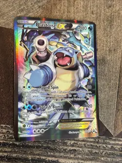 Pokemon TCG Card - Blastoise EX XY122 Black Star Promo Full Art XY Holo - VLP - Image 5