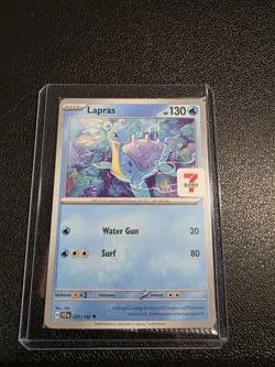 Lapras 7/11 Promo Card Pokemon Scarlet & Violet Stellar Crown Asia Exclusive - Image 1