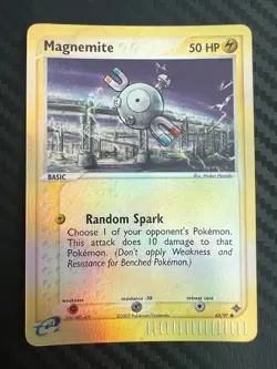 Pokemon TCG Magnemite Card 62/97 EX Dragon Reverse Holo LP - Image 1
