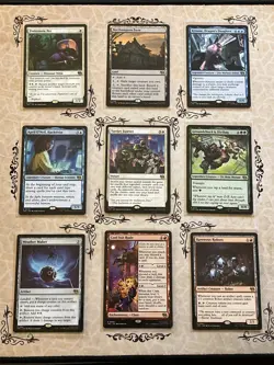 TMNT MTG Rare Cards Lot 9x Near Mint Cards All Sleeved - Image 1