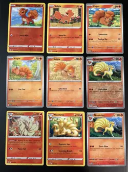 Vulpix Ninetails Lot x9 Fusion Strike Pokemon Cards Collection NM/VLP - Image 1