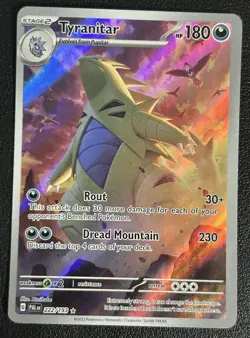 Tyranitar 222/193 Paldea Evolved Full Art Illustration Rare Pokemon TCG Card NM - Image 1