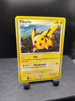 Pikachu Portuguese PW Rare Holo 2010 Pokemon Card World Collection - Image 1