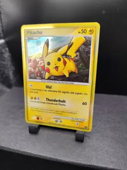Pikachu Portuguese PW Rare Holo 2010 Pokemon Card World Collection - Image 2