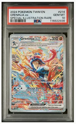 Pokemon Twilight Masquerade Greninja EX 214/167 Special Illustration Rare Card - Image 1