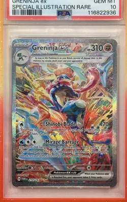 Pokemon Twilight Masquerade Greninja EX 214/167 Special Illustration Rare Card - Image 2