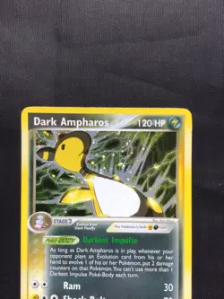 Pokemon Cards: EX Team Rocket Returns Rare Holo: Dark Ampharos 1/109 - Image 2