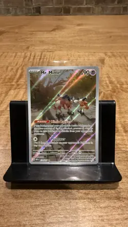 Pokemon TCG Mr. Mime Scarlet & Violet Holo Illustration Card 179/165 Rare - Image 1