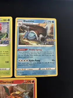 Pokemon TCG Pokemon GO 2022 Venusaur Blastoise Charizard Lot 3 Cards NM - Image 4