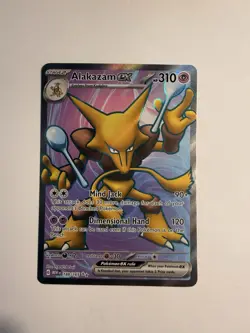 Pokemon TCG Alakazam EX 188/165 Ultra Rare Scarlet & Violet 151 Holo Card - Image 3