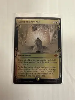 Dawn Of A New Age NM SHOWASE SCROLL FOIL MTG! LOTR - Image 1