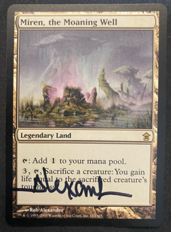 Miren, the Moaning Well - MTG - Saviors of Kamigawa - Signed by Rob Alexander - Image 1