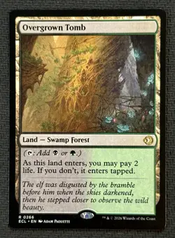 MTG Overgrown Tomb R 0266 Lorwyn Eclipsed Rare Magic the Gathering TCG NM/M - Image 1