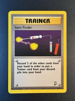 Item Finder - 103/130 - Base Set 2 Non Holo Rare - WOTC Pokemon Card - LP - Image 1
