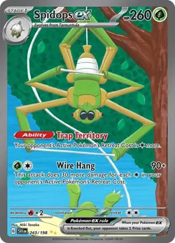 Pokemon TCG Spidops ex 243/198 Ultra Rare Scarlet & Violet Base Set NM - Image 1