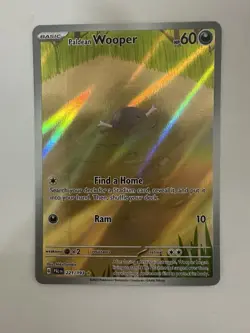 Pokemon Paldean Wooper Illustration Rare Full Art Holo Paldea Evolved 221/193 - Image 1