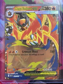 Mega Emboar EX (031/217) ASC Holo 380 HP Pokemon TCG Card Stock EX Fire - Image 1