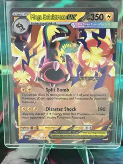 Mega Eelektross EX (061/217) Rare 350 HP Split Bomb Pokemon TCG Card - Image 1