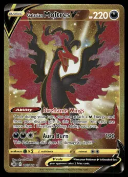 Pokemon Cards Galarian Moltres V 183/172 Brilliant Stars Secret Rare NM - Image 1