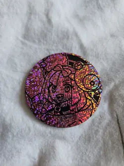 Iono Pokemon TCG Flip Coin Pink Large Size Iono Premium Tournament Collection - Image 1