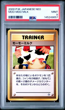 2000 POKEMON JPN NEO MOO-MOO MILK PSA 9 - Image 1