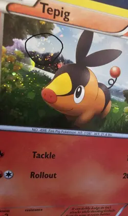 Tepig 15/114 - Black & White - Cosmos Holo - SWIRL - Pokemon TCG - NM - Image 4