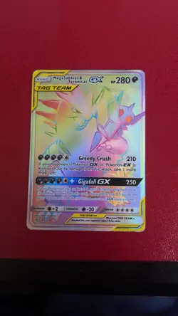 Pokemon Mega Sableye & Tyranitar GX Secret Rare TAG TEAM Holo Sm-Unified Minds … - Image 1