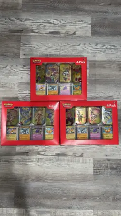 Pokemon TCG Scarlet Violet 151 Mini Tin 4 tin Sam’s Club Factory Sealed 25 packs - Image 2