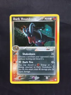 Pokemon Cards: EX Team Rocket Returns Rare Holo: Dark Houndoom 5/109 - Image 1