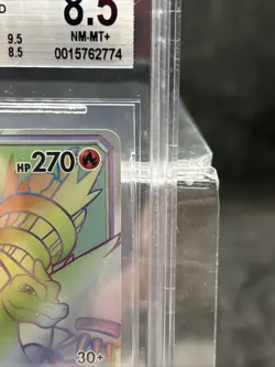 Reshiram & Charizard GX Pokemon Unbroken Bonds 217/214 Full Art Secret BGS 8.5 - Image 2