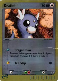 Pokemon TCG Dratini 26/97 Ex Dragon Reverse Holo DMG - Image 1