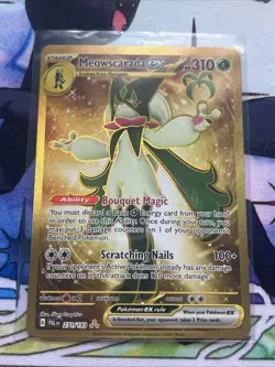 Pokemon TCG Scarlet & Violet-Paldea Evolved Meowscarada EX #271/193 Hyper Rare - Image 3