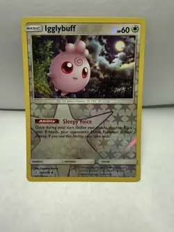 Igglybuff 168/236 Sm-Cosmic Eclipse Reverse Holo Pokemon TCG NM - Image 1
