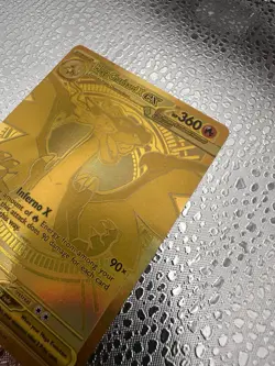2025 Pokemon Mega Charizard X Ex Phantasmal Flames Gold Mega Hyper Rare #130 - Image 5