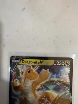 Dragonite V SWSH235 Pokemon GO Promo Full Art Foil 230 HP Hyper Beam Buster Tail - Image 2