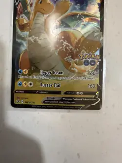 Dragonite V SWSH235 Pokemon GO Promo Full Art Foil 230 HP Hyper Beam Buster Tail - Image 3