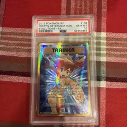 2016 POKEMON XY EVOLUTIONS #108 FULL ART/MISTY'S DETERMINATION PSA 10 - Image 1