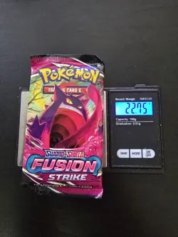 Heavy! 22.75 Gram Pokemon Fusion Strike Booster Pack Sealed - Image 1