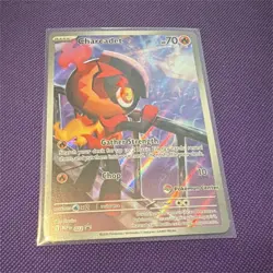 Pokemon Charcadet 022 Me: Mega Evolution Promo Pokemon Center Stamp Holo - Image 1