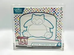 Pokemon 151 Elite Trainer Box ETB New & Factory Sealed with Acrylic Case - Image 1