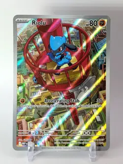 Riolu MEP 010 - Pokemon TCG Mega Evolutions - NM Black Star Promo FULL ART - Image 1