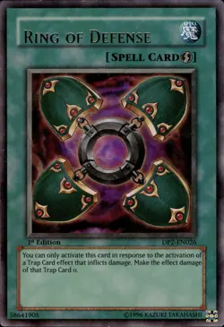 Ring Of Defense - Ultra Rare 1st Edition DP2-EN026 - LP - YuGiOh - Image 1