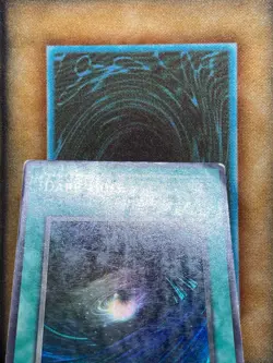 Yugioh Dark Hole LOB-052 Super Rare 1st Ed GLOSSY PRINT HP - Image 3